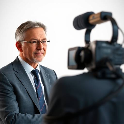 Stillbillede fra et videointerview med en administrerende direktør om bæredygtighed